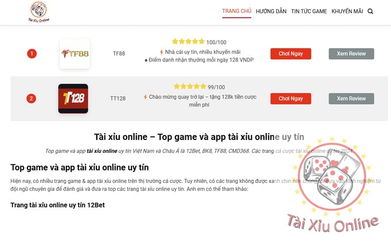 Tài xỉu online uy tín là gì?